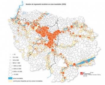 Près de 450.000 logements seraient menacés en Ile-de-France en cas de grande crue
